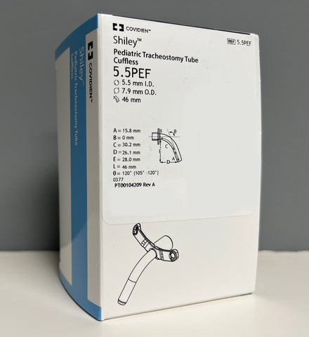 adult shiley trach size chart