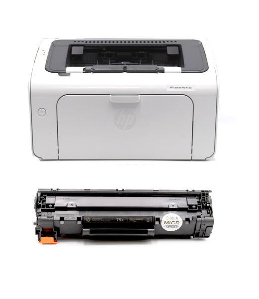 HP M12W LaserJet Pro MICR Printer Package - MICR Toner Intl