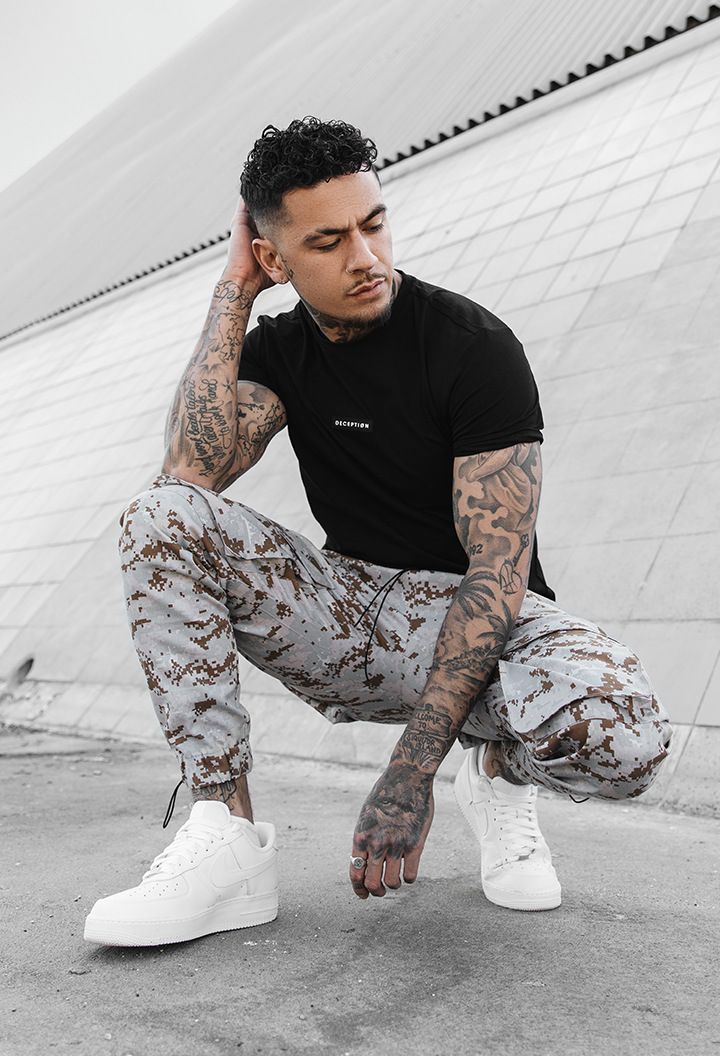 Desert Camo Utility Cargos – Ð E C E P T I Ø N