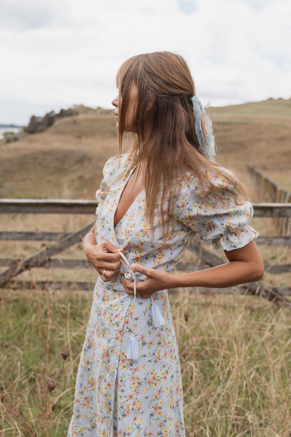 Alice Midi Wrap Dress | Spring Bouquet