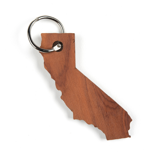 Louisiana Wooden Keychain LA State Keychain Wooden 