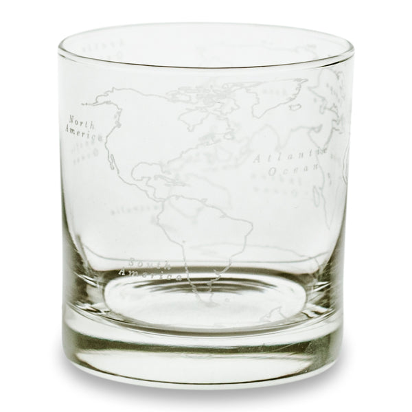 Home Town Custom Map Whiskey Glasses