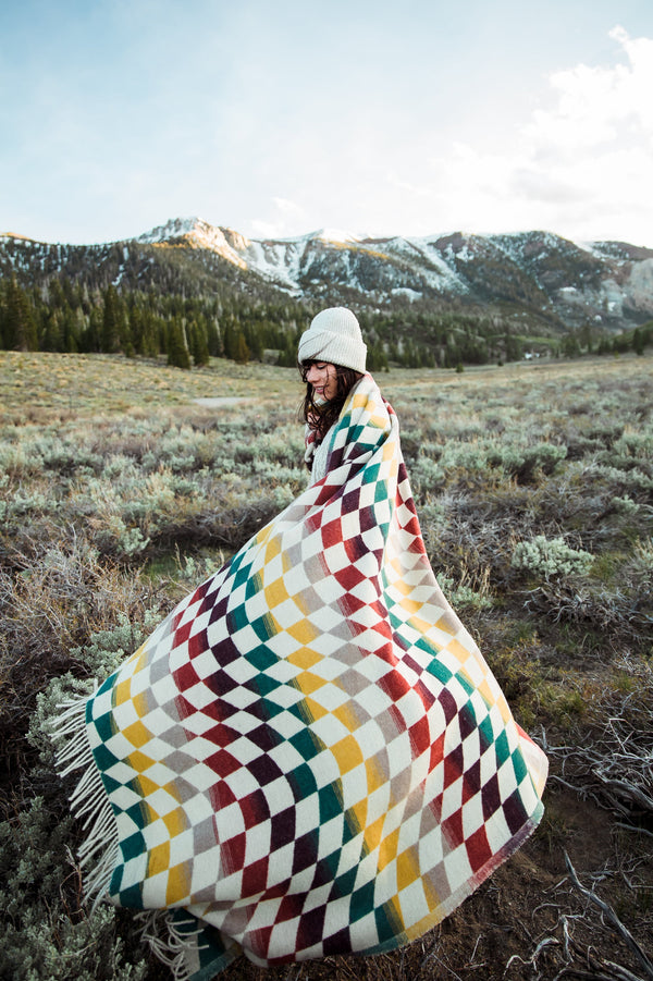 Sackcloth & Ashes Checkered Blanket - Palm Desert