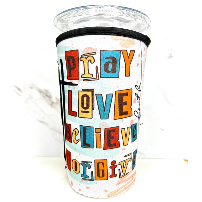 30 OZ FAITH Boho Insulated Cup Cover Sleeve