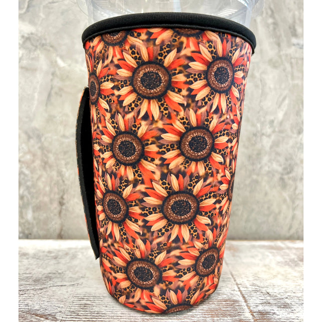 16 OZ Black Sunflower Cup Cover - Kim's Korner Wholesale