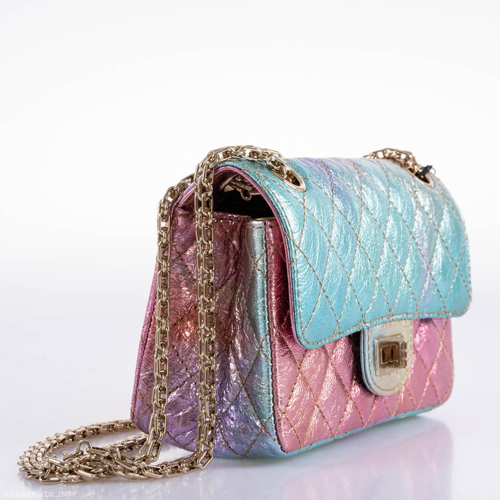 CHANEL Rainbow Reissue  Mini Flap Bag Metallic Multicolor – JaneFinds