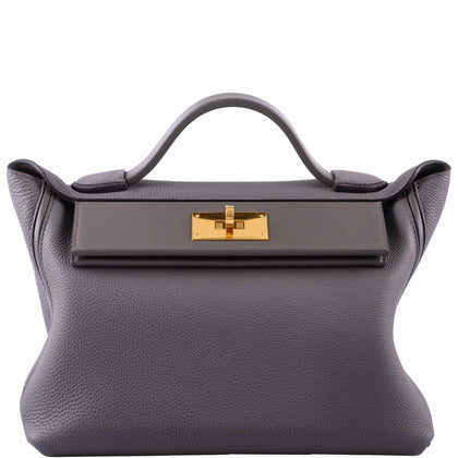 Hermès 24/24 29 Etain Swift and Togo Leather Gold Hardware – JaneFinds