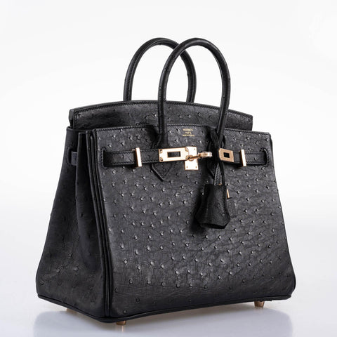 black ostrich birkin