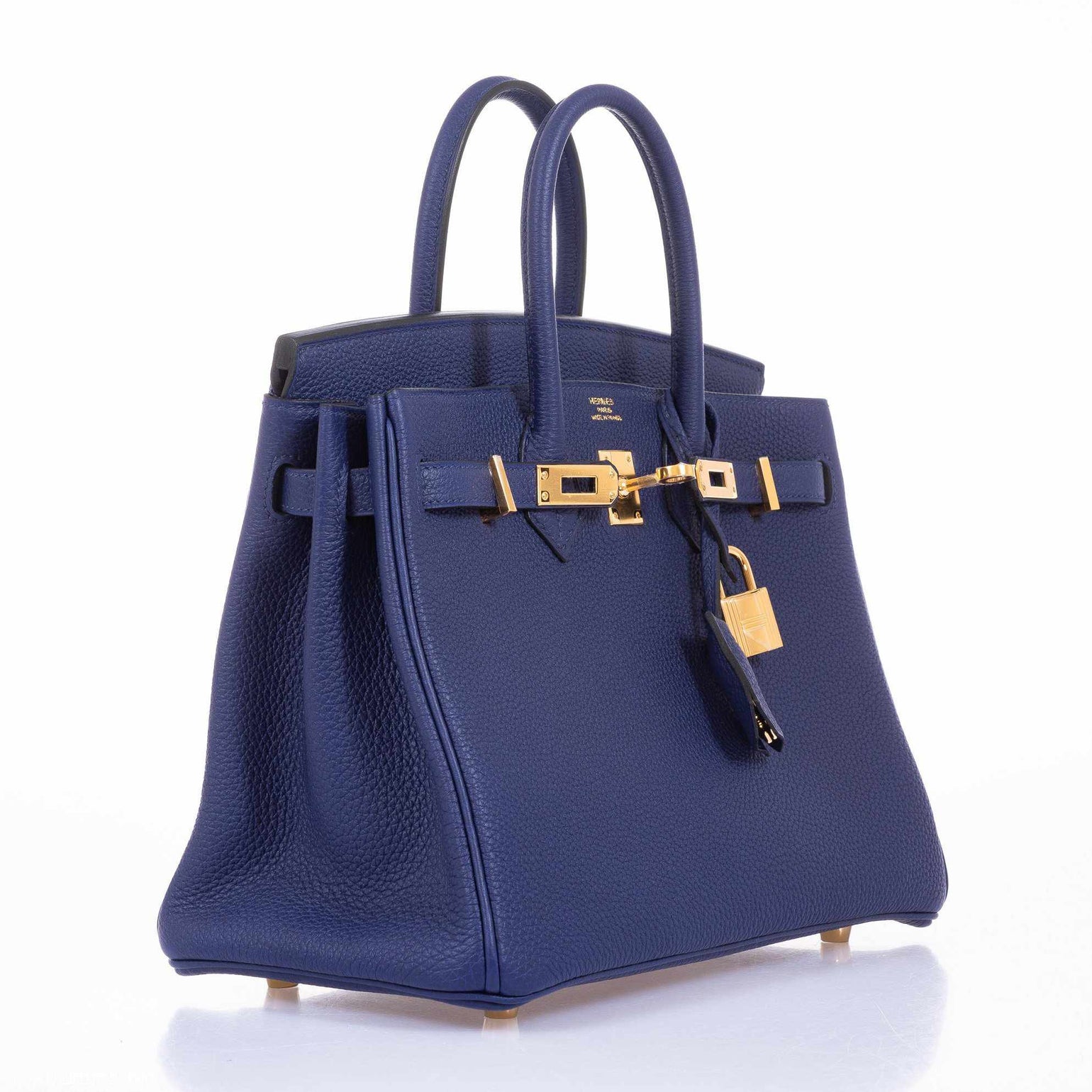 Hermes Birkin 25 Blue Encre (Ink) Togo Gold Hardware - – JaneFinds