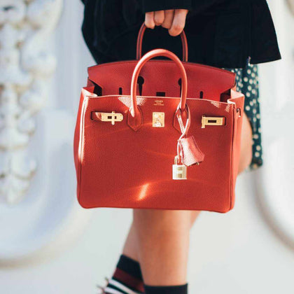 Hermès Birkin 25 Red Vermillion Togo Gold Hardware – JaneFinds