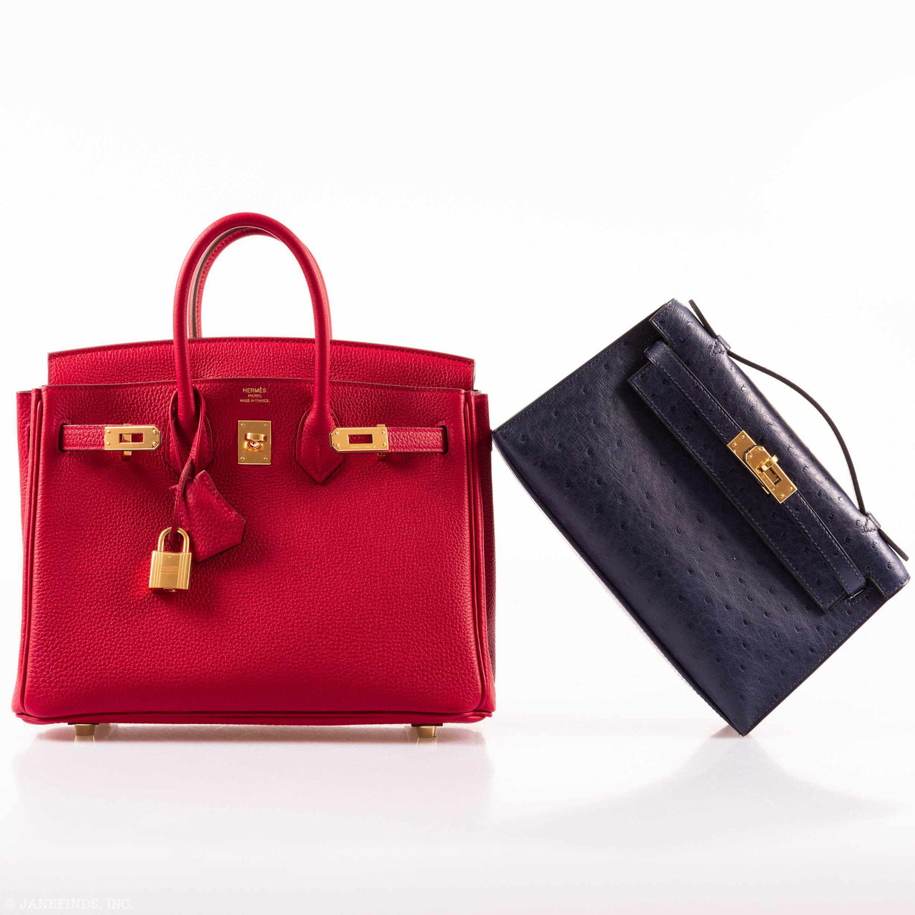 Hermès Birkin 25 Rouge Vif Togo Gold Hardware – JaneFinds