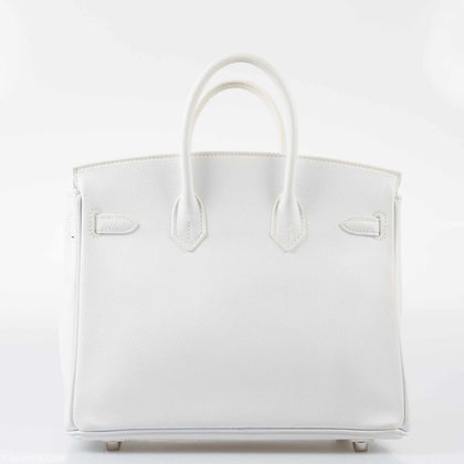 Hermès Birkin 25 White Epsom Palladium Hardware – JaneFinds