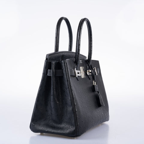 black ostrich birkin