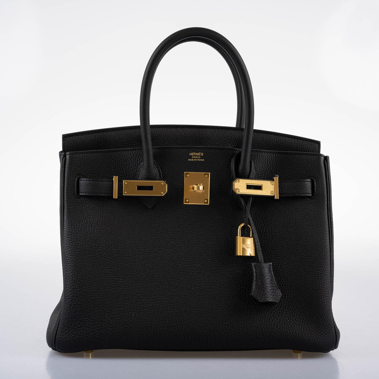 Hermès Birkin 30 Black Togo Gold Hardware - 2021, Z – JaneFinds