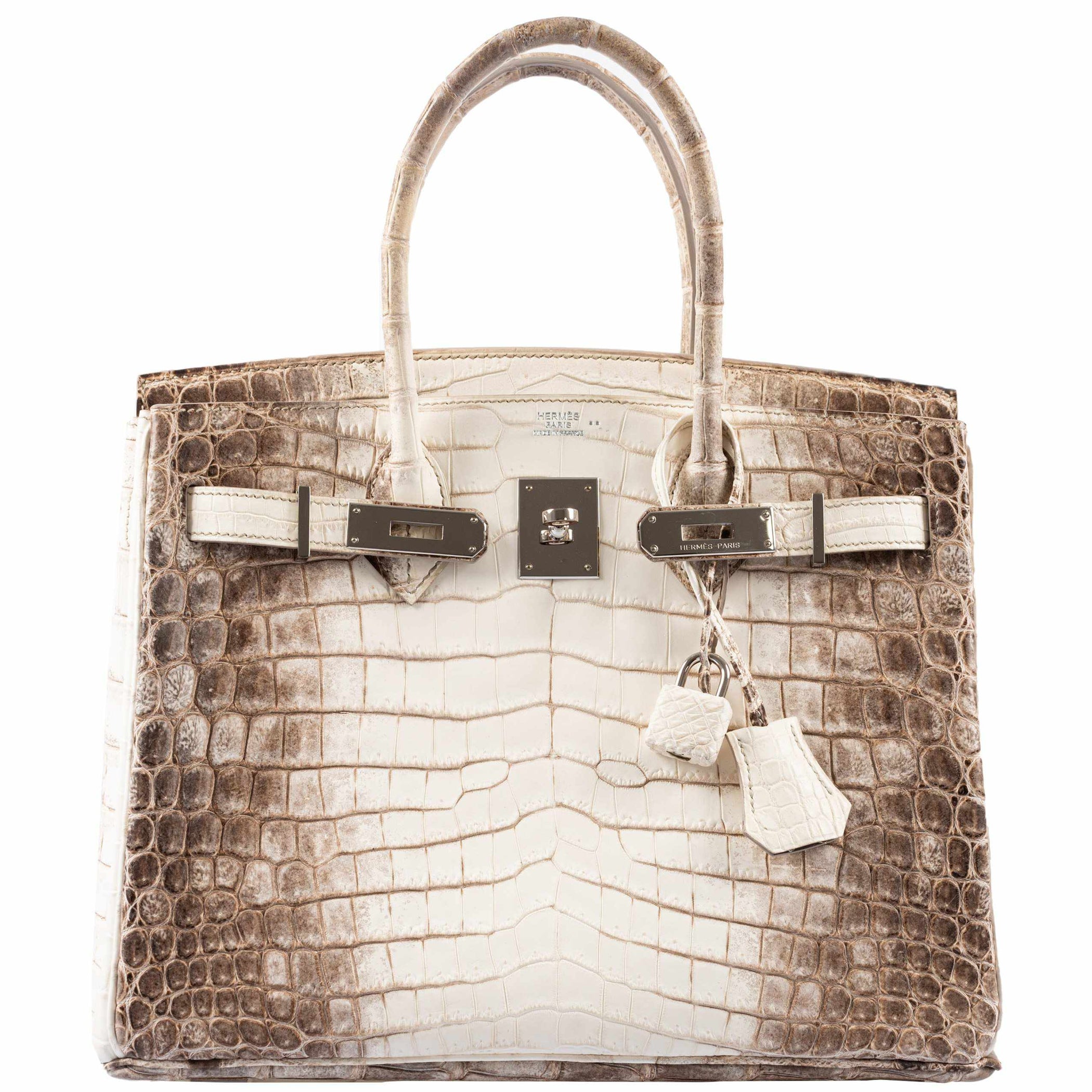 Hermes Birkin 30 Matte Himalaya Niloticus Crocodile Palladium Hardware ...