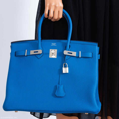 Hermès Birkin 30 Blue Zellige Togo Gold Hardware