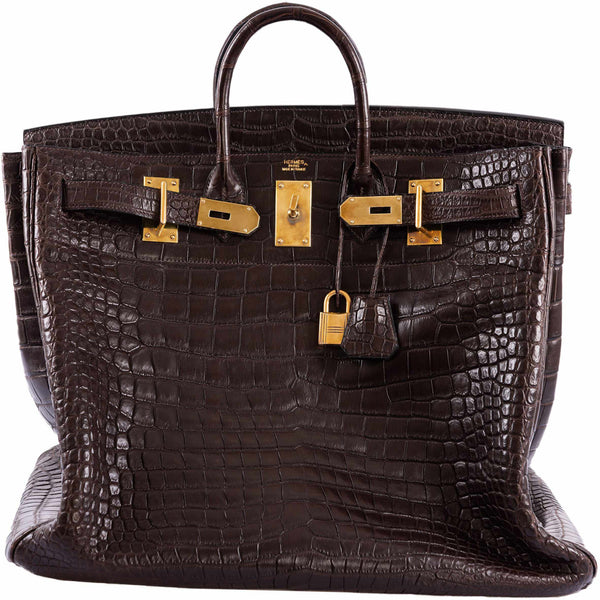 Hermes Birkin 25 Beton Alligator Mat Matte Gold Hardware #A - Vendome Monte  Carlo