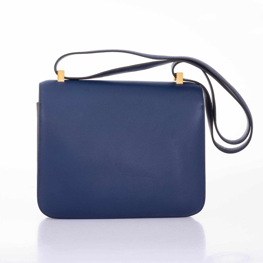 Hermès Constance 24 Bleu Saphir Swift Gold Hardware – JaneFinds