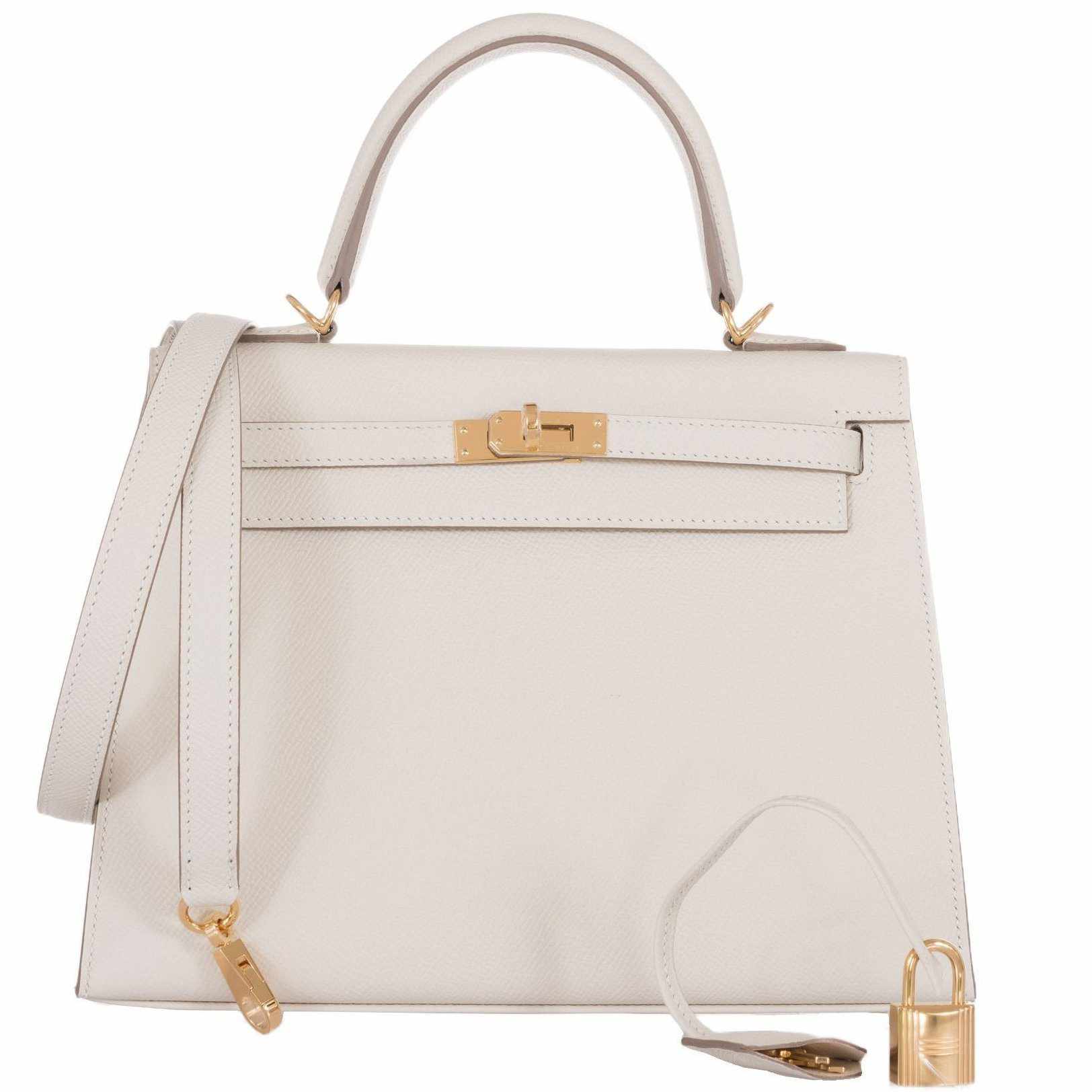 hermes kelly 25 sellier craie