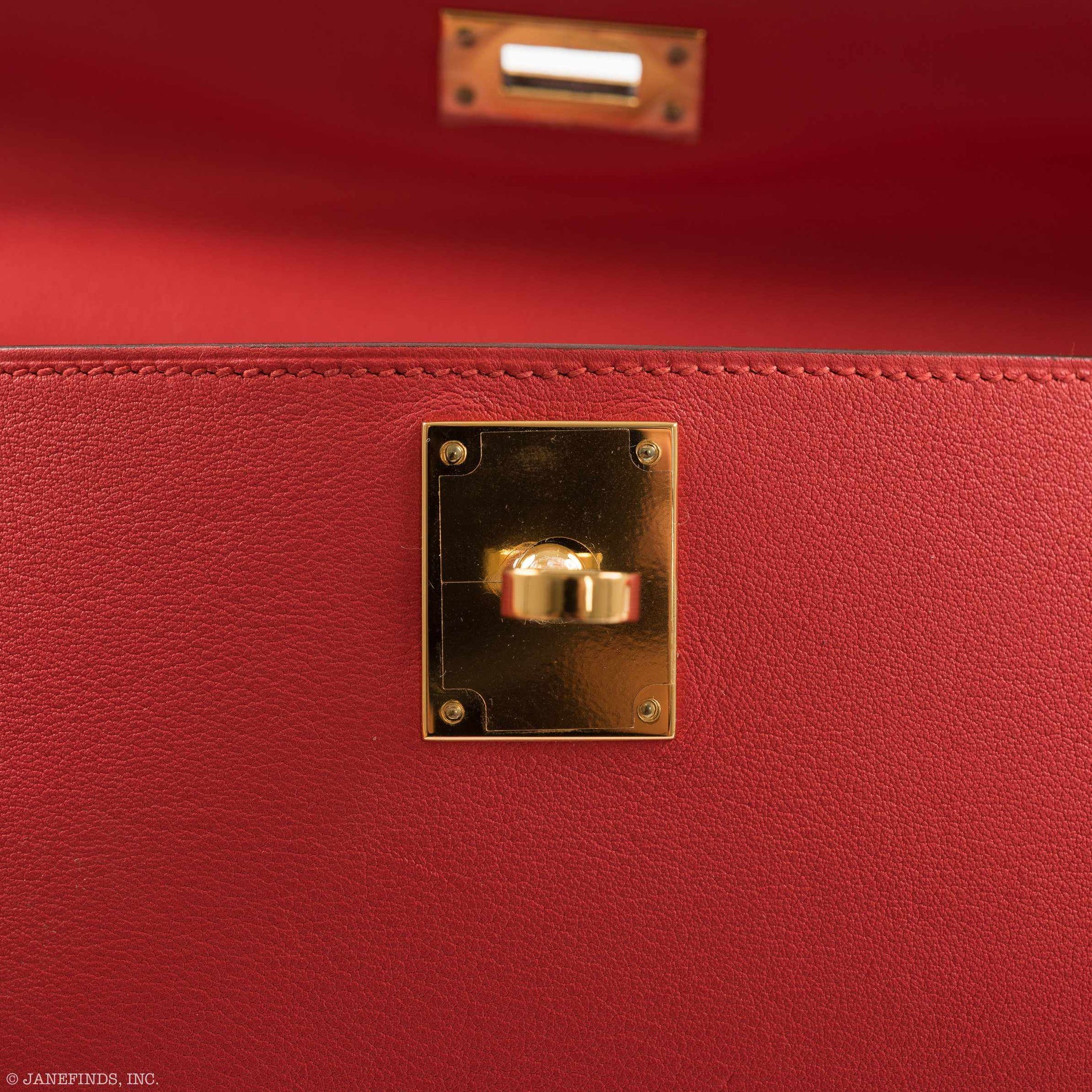 Hermès Kelly Cut Rouge Tomate Swift Gold Hardware – JaneFinds