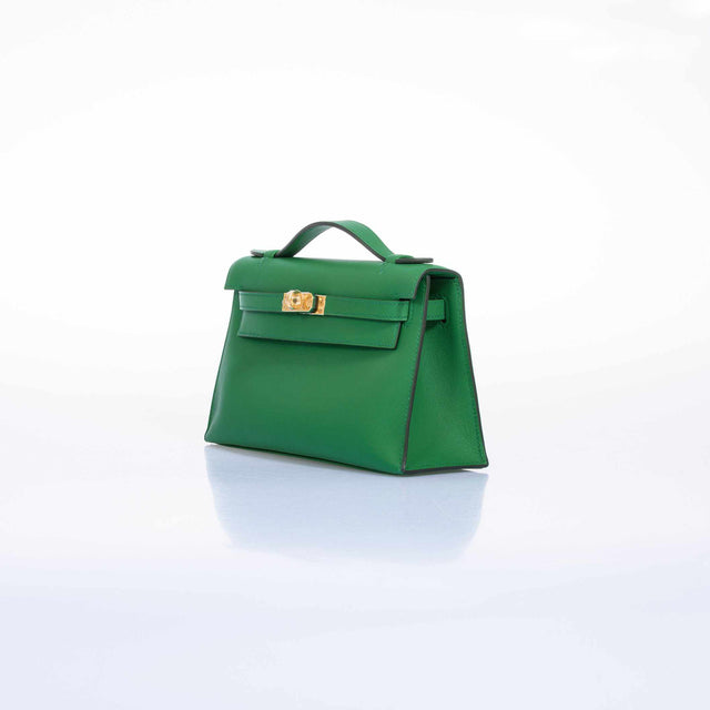 Hermès Kelly Mini Pochette Vert Vertigo Swift Gold Hardware – JaneFinds