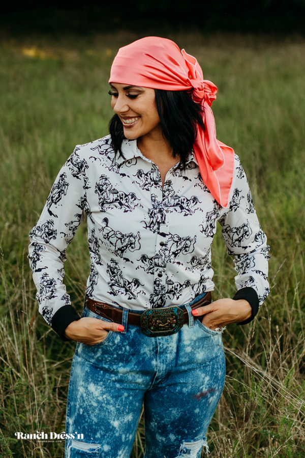 Image of GIDDY UP PERFORMANCE RODEO SHIRT (ADULT)