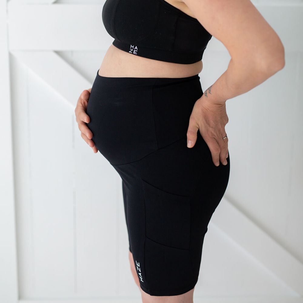 Maternity & Postpartum Bike Shorts - Maze Activewear
