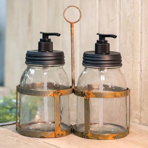 rustic foaming soap dispenser