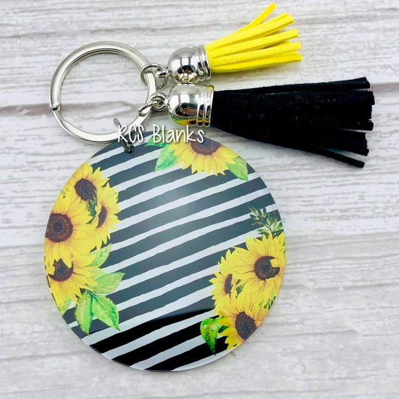 Summer Sunflowers Acrylic Keychain Rcs Blanks Llc