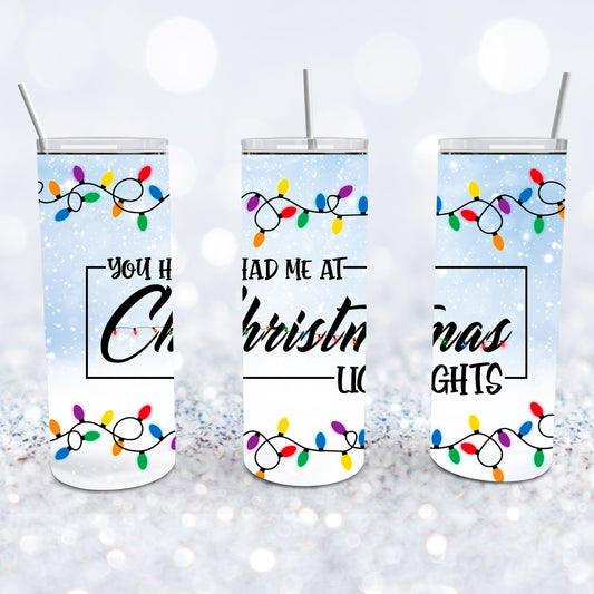 My Favorite Color is Christmas Lights - Light up Tumbler