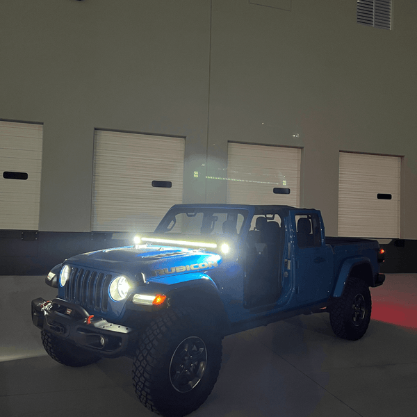2020 Jeep Gladiator Rubicon with lasfit 52inch led light bar