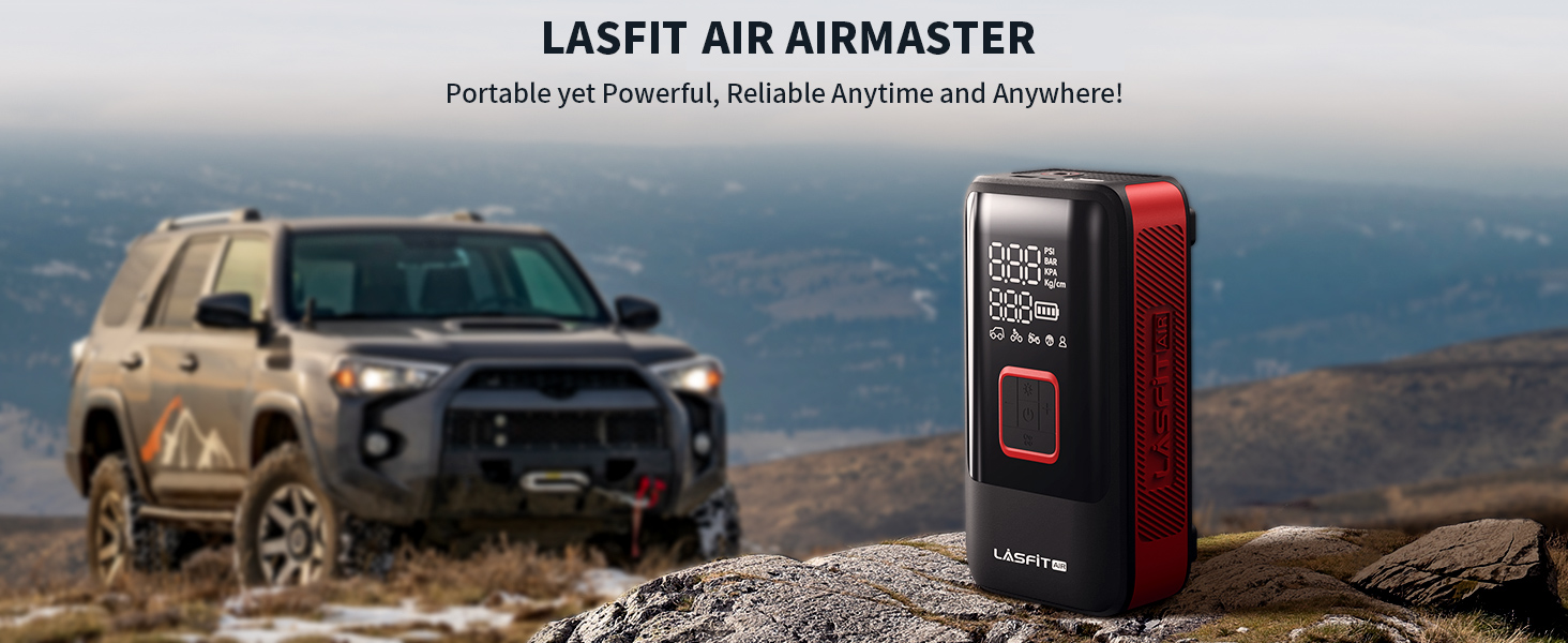LASFIT AIR Portable Tire Inflator Powerful Air Compressor