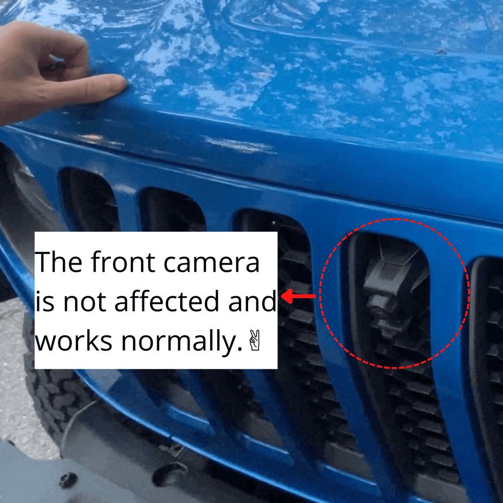 The front camera is not affected and works normally.