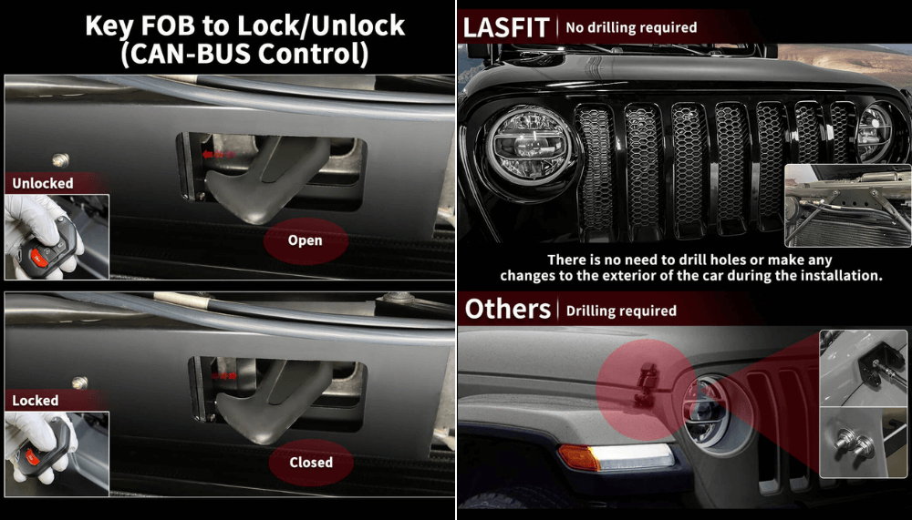 Use factory key FOB to lock and unlock