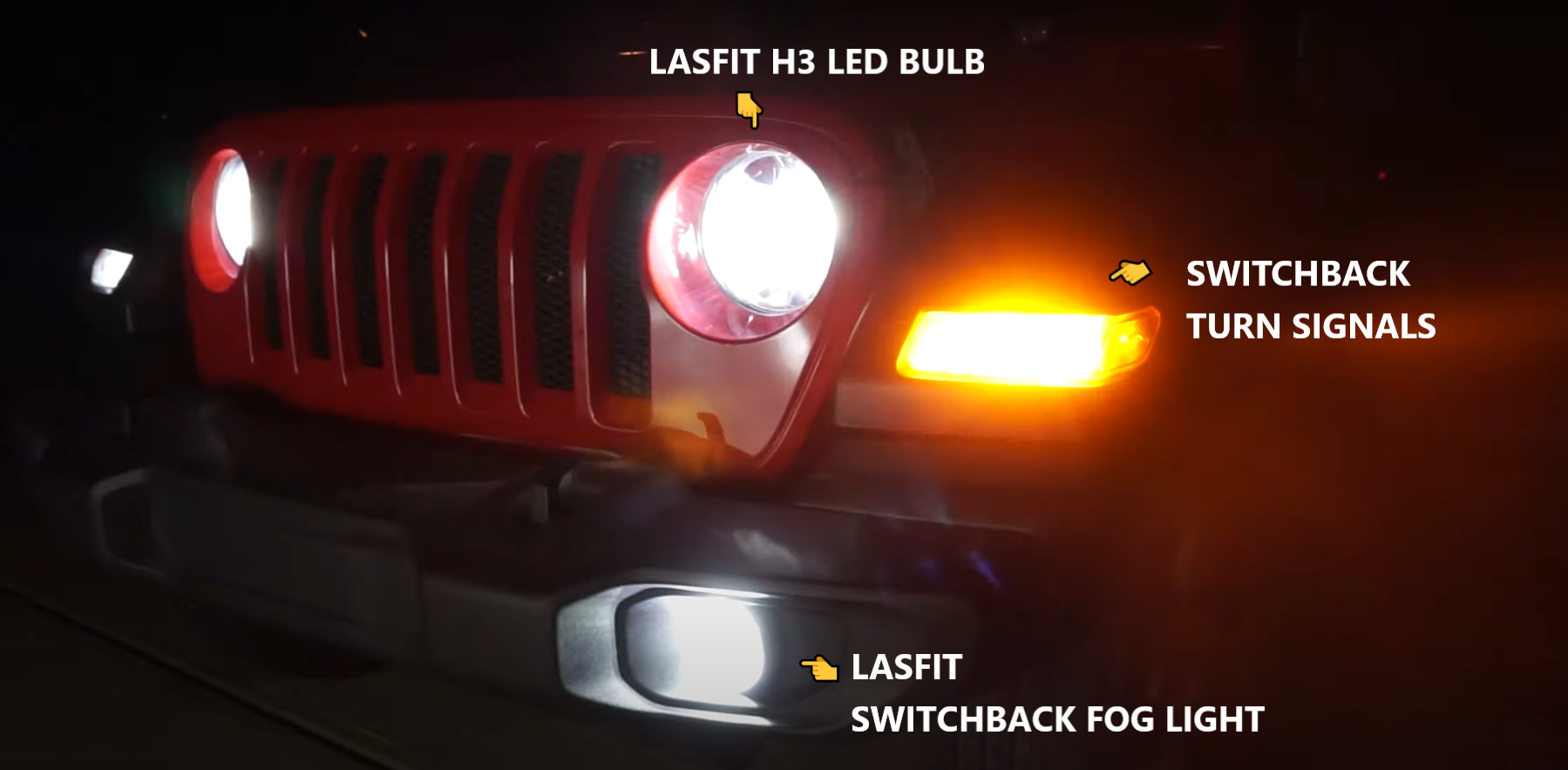 2018-2023 Jeep Wrangler LED Light Bulbs｜Lasfit