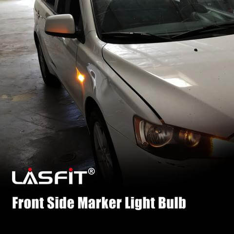 lasfit 168 side markers bulb display on 2008 Mitsubishi Lancer Front