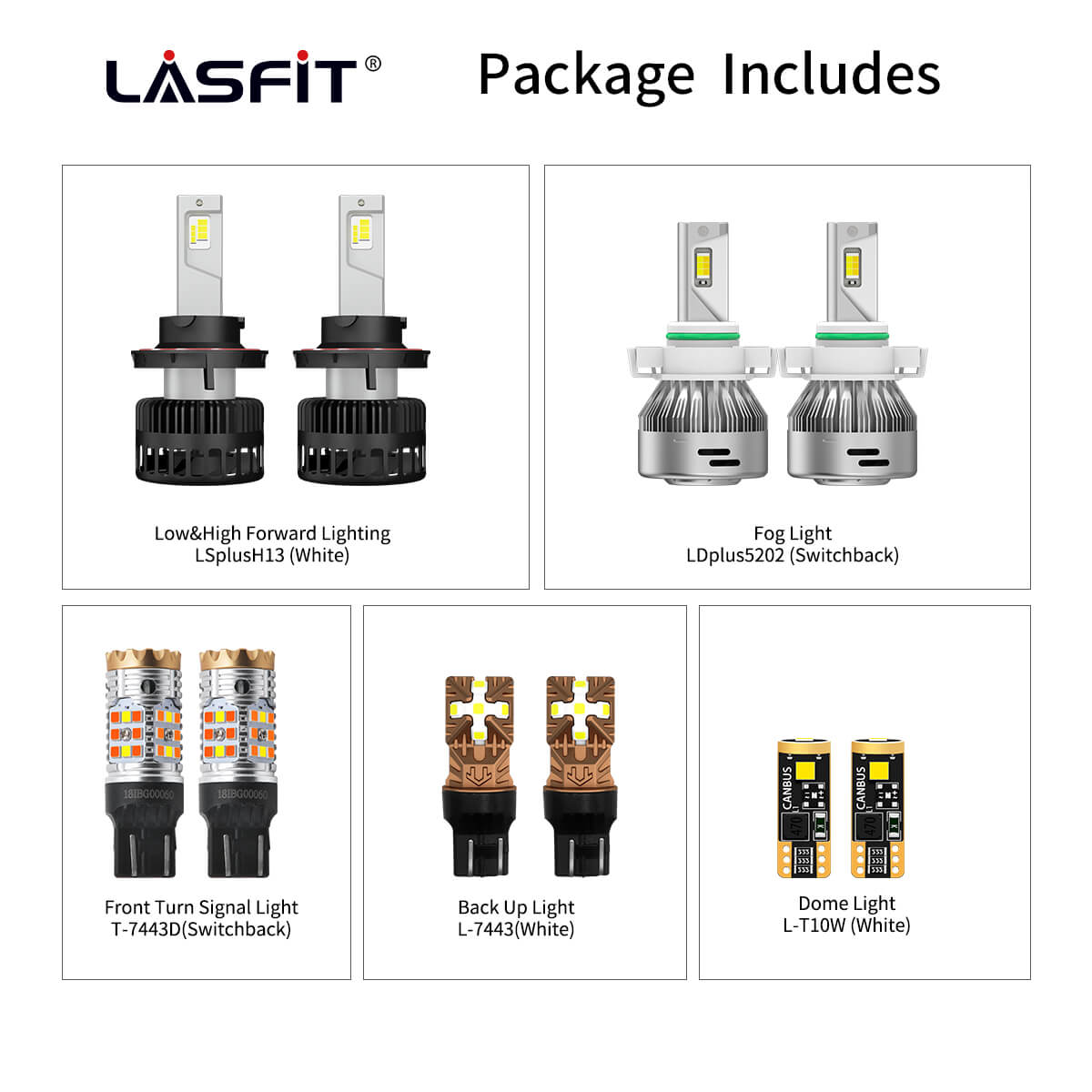 2018-2023 Jeep Wrangler LED Light Bulbs｜Lasfit