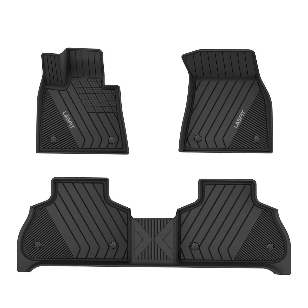 Fit for BMW X5 2019-2025 Custom Floor Mats TPE Material 1st & 2nd & Cargo