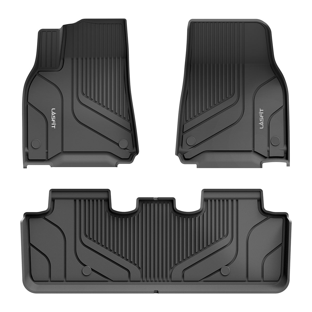 Fit for Tesla Model Y 2020-2024 Custom Floor Mats TPE 1st & 2nd & Cargo