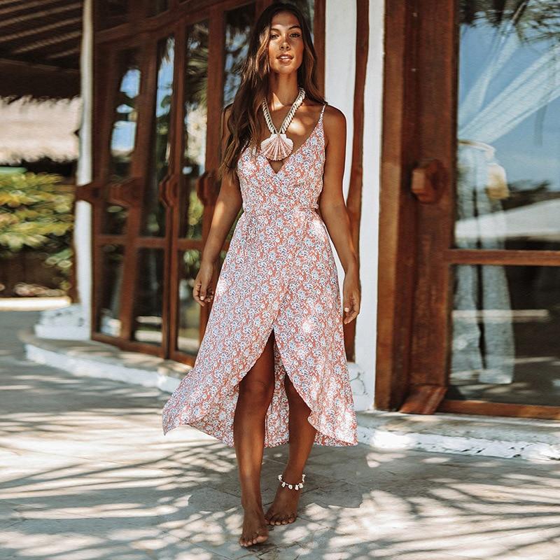 wrap around summer dresses