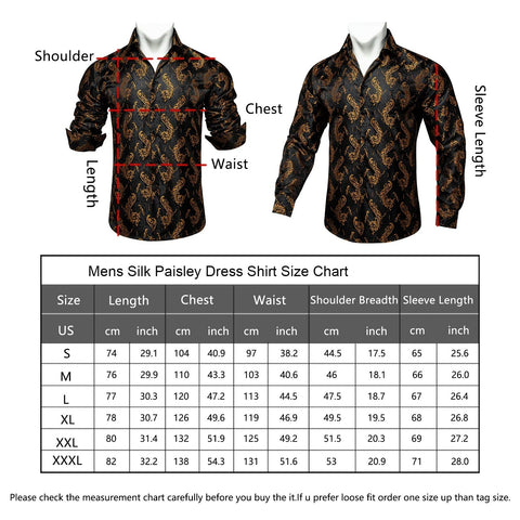 Men Shirt Size Chart