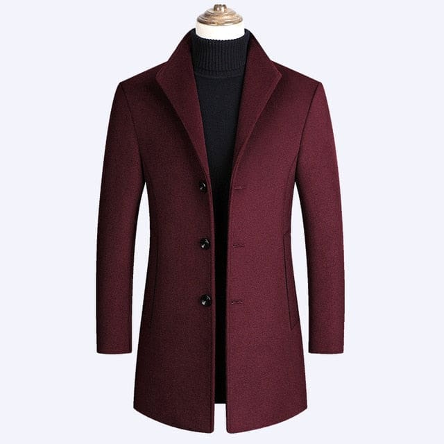 Luxurious Brand Men Wool Blends Coats