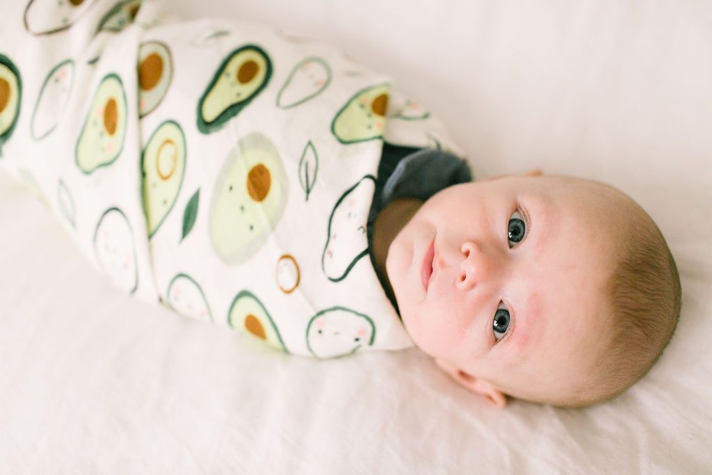 avocado muslin blanket