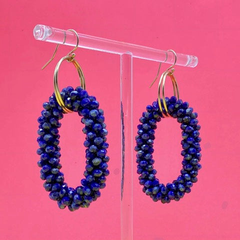 Beaded Ring Earrings