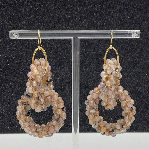 Beaded Ring Earrings