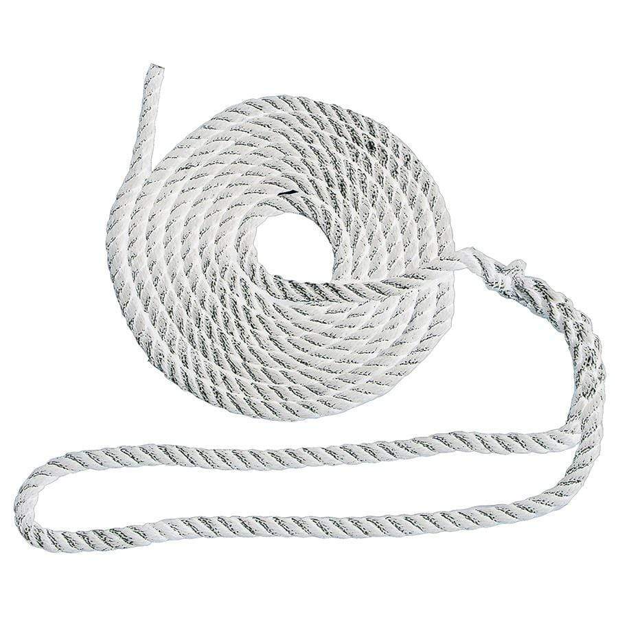 3/8 100 FT Double Braid Nylon Anchor Rope Line/Boat Dock Mooring Rope Snap  Hook