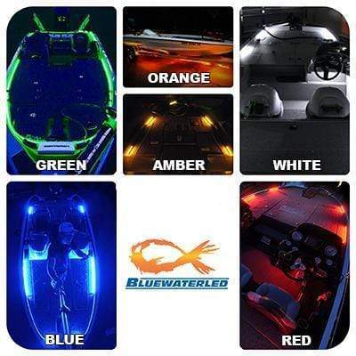 16 ft UV / Blue LED Strip Black Light Night Fishing Ultraviolet Boat 12v  8000K