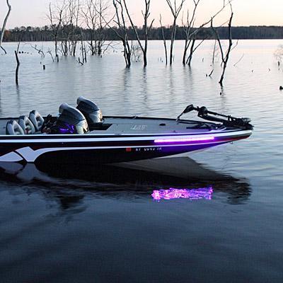 16 ft UV / Blue LED Strip Black Light Night Fishing Ultraviolet Boat 12v  8000K