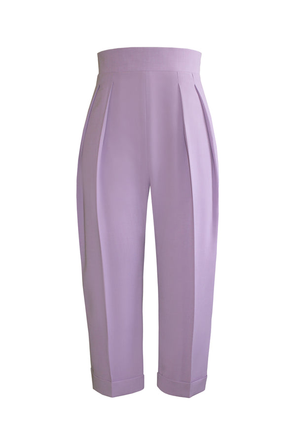 High-Waist Wide-Leg Trousers – L'MOMO