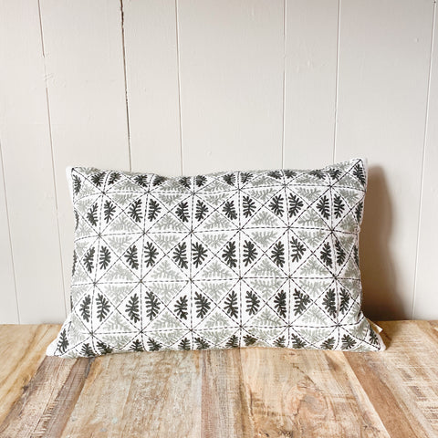 Cottagecore Embroidered Pillow